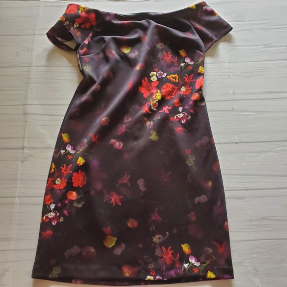 SAM EDELMAN Floral Off the Shoulder Dress size 6 - Picture 4 of 10